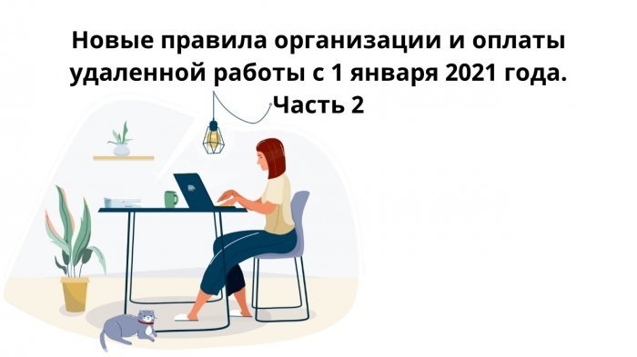 Новые правила организации и оплаты удаленной работы с 1 января 2021 года. Часть 2