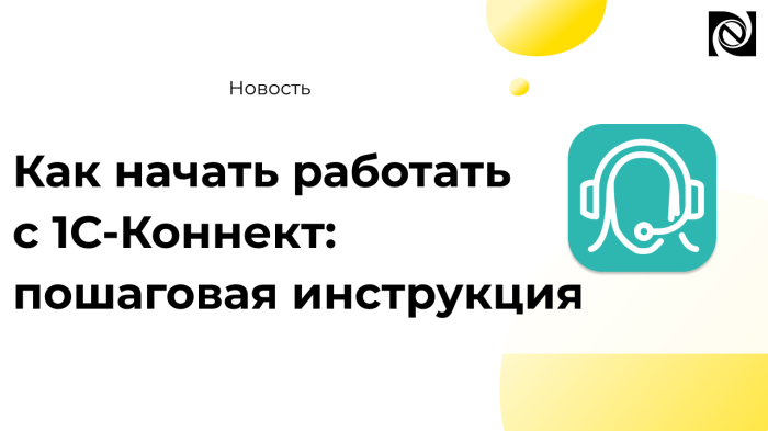 Как начать работать с 1С-Коннект: пошаговая инструкция компании Неосистемы Северо-Запад