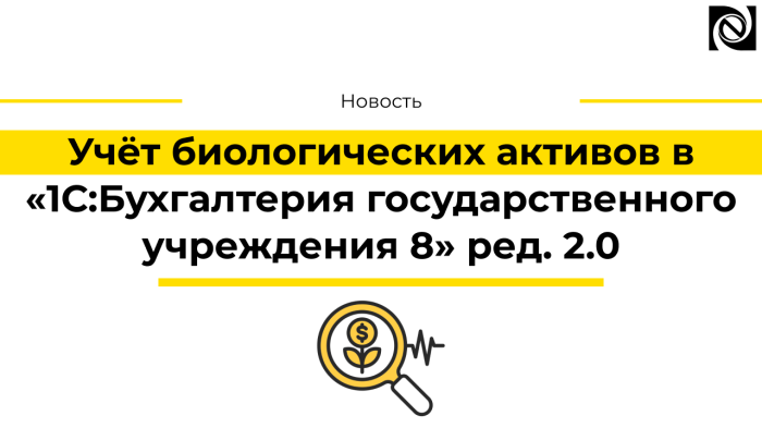 Учёт биологических активов в программе «1С:Бухгалтерия государственного учреждения 8» ред. 2.0 компании Неосистемы Северо-Запад