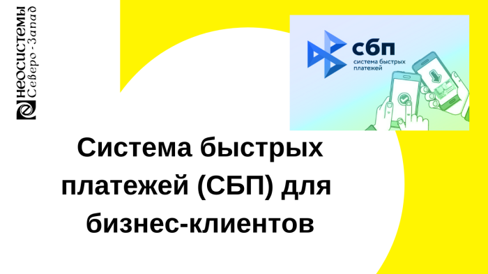 Система быстрых платежей (СБП) для бизнес-клиентов компании Неосистемы Северо-Запад