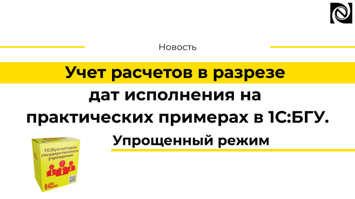 Учет расчетов в разрезе дат исполнения на практических примерах в 1С:БГУ. Упрощенный режим компании Неосистемы Северо-Запад