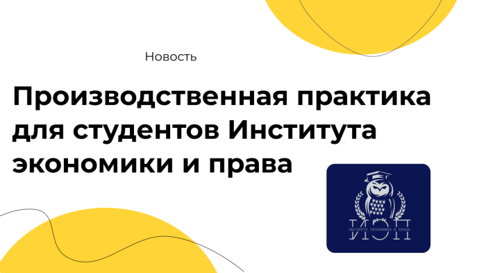 Производственная практика для студентов Института экономики и права компании Неосистемы Северо-Запад