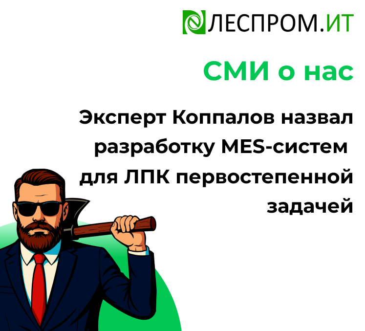 Эксперт Коппалов назвал разработку MES-систем для ЛПК первостепенной задачей