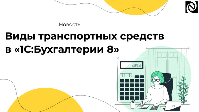 Виды транспортных средств в «1С:Бухгалтерии 8» компании Неосистемы Северо-Запад