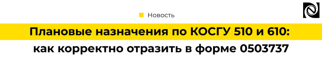 Плановые назначения по КОСГУ 510 и 610 как отразить в форме 0503737 в 1С.png